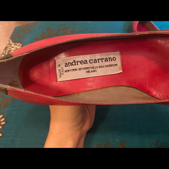 VINTAGE 2 TONE ITALIAN ANDREA CARRANO MILAN SHOES - Picture 5 of 6